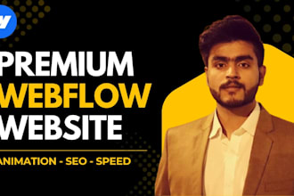 design a premium webflow website with animations and SEO