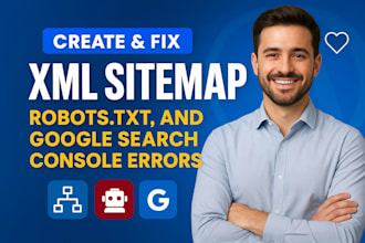 fix google search console errors, XML sitemap, and robots txt for fast indexing