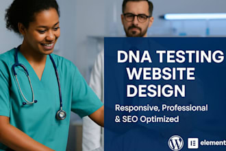 design healthcare home care drug testing dna testing  and hospital website