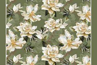 create scarf bandana pattern design for fabric print