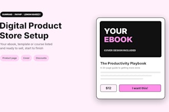 set up your digital stores for ebooks and digital products