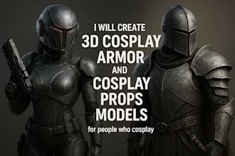 printable cosplay creation,cosplay prop 3d model,wearable model,3d weapon model