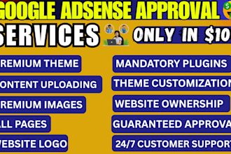professionally work on your wordpress website to get google adsense approval