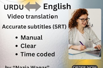 provide urdu to english video translation and timecoded subtitles