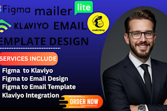 design klaviyo email flows, custom email templates, and figma to klaviyo