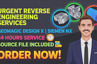 be your reverse engineer and do reverse engineering 3d scan cad models