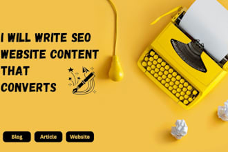be your website content writer, website copywriting, website content