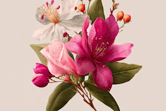 create amazing botanical illustration