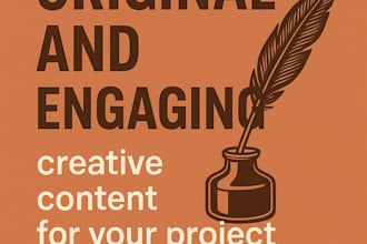 write original and engaging creative content
