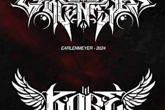 design a detailed technical metal logo for your band
