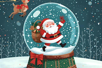 design christmas themed illustration