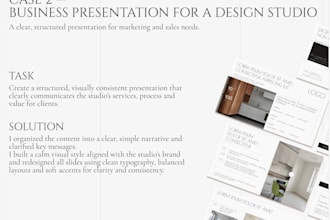 create investor pitch deck for startup or business