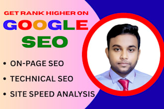 do onpage SEO and technical optimization for your website for top google