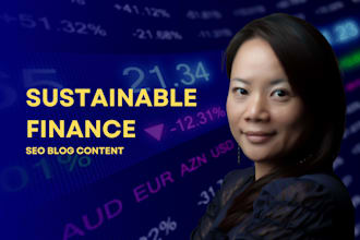 write finance, sustainable finance and esg content, blogs and articles