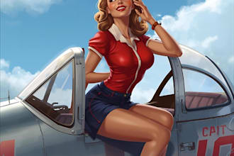 do a pin up girl and pin up girl