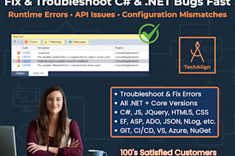 help with c sharp dot net bug fixing and troubleshooting