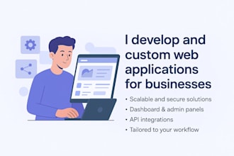 develop a custom web application for your business