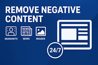 erase mugshots news articles and negative links on google search results
