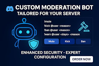 create a custom moderation bot for your discord server