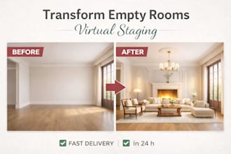 do realistic virtual staging for real estate listings