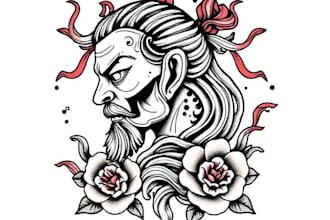 make  traditional style tattoo  design