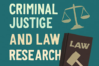 do criminology, criminal justice, and law research