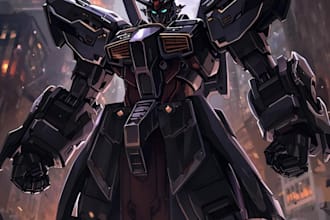 illustrate your mecha, robot and armored characters