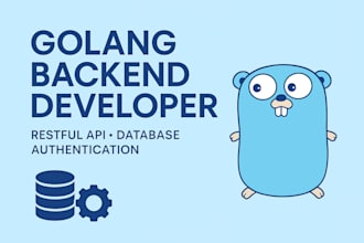 be your golang backend developer for web or applications