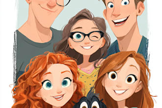 make an cartoon into disney cartoon portrait