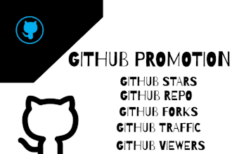do github promotion starts watches github fork repo and organic traffics