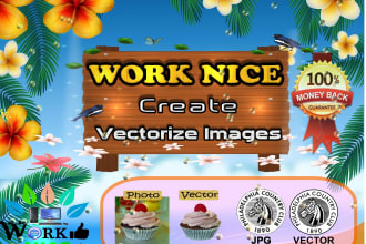 redraw and vectorize your graphics professionally