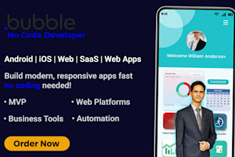 be expert, responsive bubble io developer for no code mvp android ios mobile app