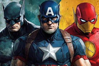 do superhero character for comics