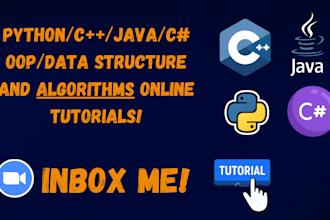 tutor you cpp, python,java, oop,dsa,sql,js leetcode, and competitive programming