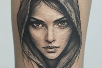 make tattoo design with ethnic ornament or animal print