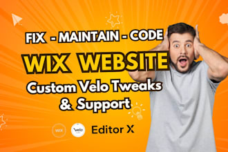 do wix website redesign, fix, maintenance and custom tweaks