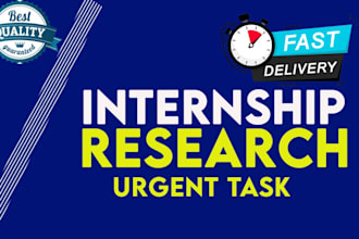 write assignments, internship report and project report