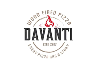 design amazing wood fired pizza logo