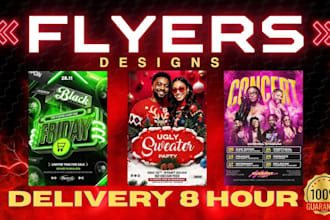 design event party and concert flyer design fast delivery