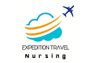 design wonderful travel nurse agency logo