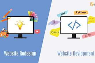 build or rebuild website, website development