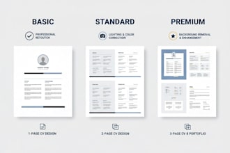 create a pro CV and enhance your photo