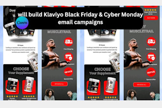 build klaviyo black friday  cyber monday email campaigns