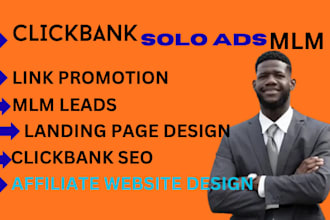 do solo ads promotion, MLM leads, affiliate link, solo ads campaign