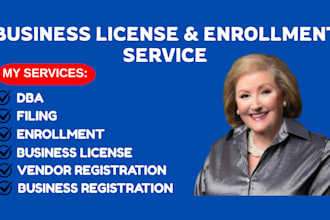 handle your business license and enrollment registration