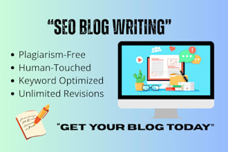 write SEO optimized ai blog posts using ai and human touch
