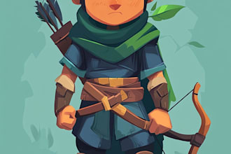 design simple 2d game characters