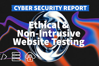 create a cyber risk report for your website or business
