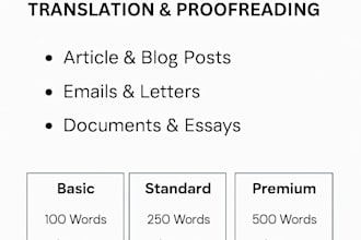 translate and proofread in greek and english