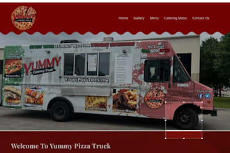 build food truck delivery website restaurant shopify store food catering website